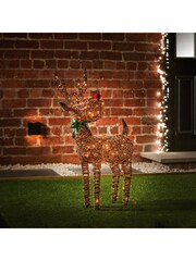 Premier Decorations Ltd Light Up Christmas Reindeer Decoration - Image 1 of 2