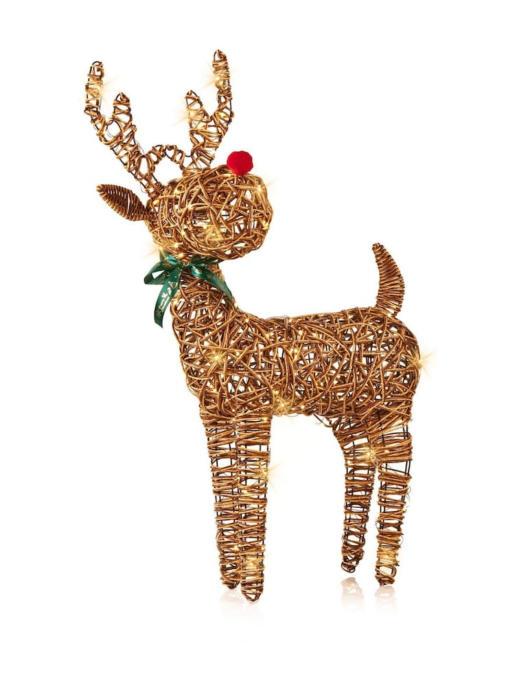 Premier Decorations Ltd Light Up Christmas Reindeer Decoration - Image 2 of 2