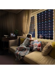 Premier Decorations Ltd Rainbow Stars 12x12m Flexi Bright LED Star Curtain Lights - Image 1 of 3