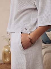 Grey Textured Short Set Pyjamas - Image 6 of 12