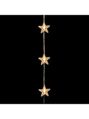 Premier Decorations Ltd White Stars Flexi Bright Warm LED Curtain Lights - Image 2 of 3