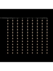 Premier Decorations Ltd White Stars Flexi Bright Warm LED Curtain Lights - Image 3 of 3