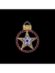 Premier Decorations Ltd 50cm Microbright Christmas Bauble Shape Motif Lights - Image 1 of 1