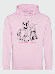 Brands In Pink Star Wars Mandalorian & Grogu Drawing Hoodie - Image 4 of 4