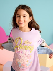 Purple 100% Cotton Bambi Miss Bunny Oversized License T-Shirt (3-16yrs) - Image 1 of 8