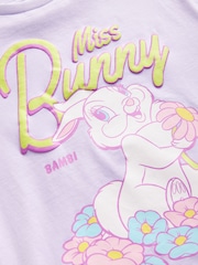 Purple 100% Cotton Bambi Miss Bunny Oversized License T-Shirt (3-16yrs) - Image 8 of 8