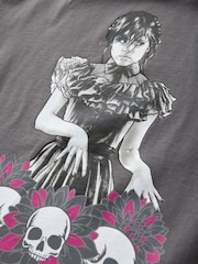 Grey Wednesday License Graphic 100% Cotton T-Shirt (8-16yrs) - Image 3 of 4