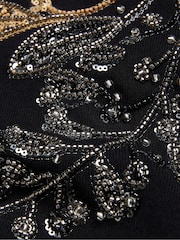 Ted Baker Black Rosmrry Embellished Crew Neck Long Sleeve Sweater - Image 6 of 6