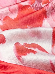 Ted Baker Red Aliara Printed Cowl Neck Midi Slip Dress - Image 6 of 7