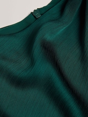 Ted Baker Green Rimini Draped Neck Detail Midi Dress - Image 6 of 6