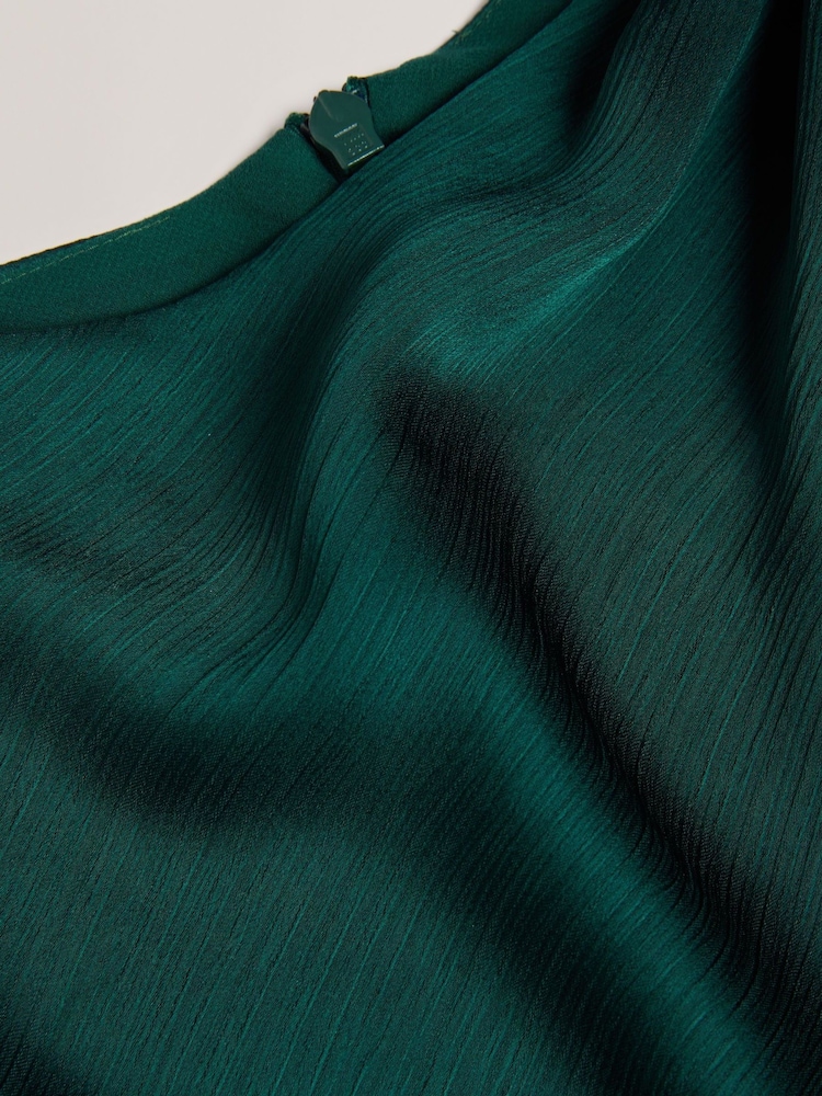 Ted Baker Green Rimini Draped Neck Detail Midi Dress - Image 6 of 6 Ted Baker Green Rimini Draped Neck Detail Midi Dress - Image 6 of 6