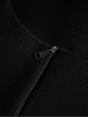 Ted Baker Black Loisss Flippy Skirt Long Sleeve Mini Dress - Image 7 of 7