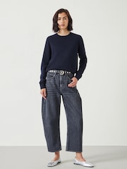 Hush Blue Ivy Fine Merino Crew Jumper - Image 2 of 5