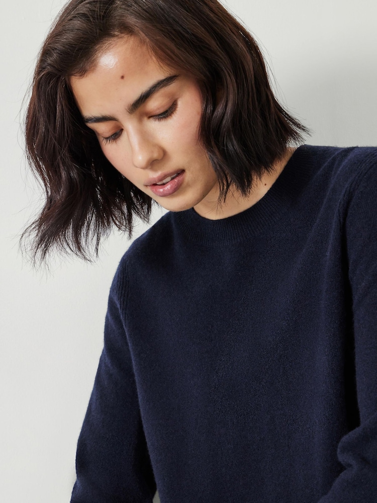Hush Blue Ivy Fine Merino Crew Jumper - Image 4 of 5