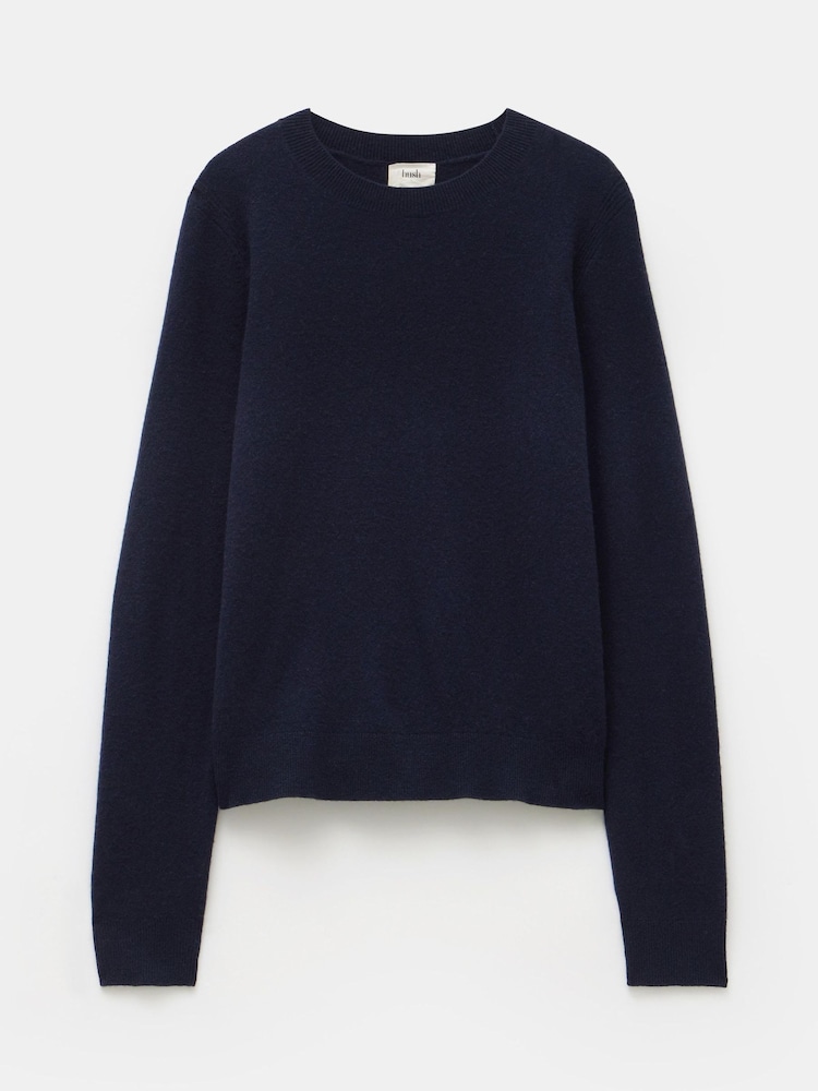 Hush Blue Ivy Fine Merino Crew Jumper - Image 5 of 5