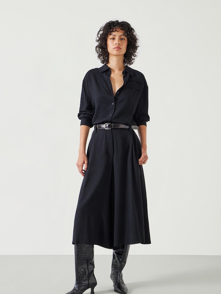 Hush Black Akira Pinstripe Culotte - Image 1 of 4