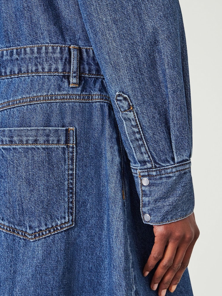 Hush Bella Jeans-Maxikleid aus 100 % Baumwolle - Bild 2 von 6