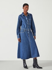 Hush Bella Jeans-Maxikleid aus 100 % Baumwolle - Bild 5 von 6
