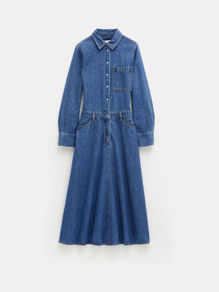 Hush Bella Jeans-Maxikleid aus 100 % Baumwolle - Bild 6 von 6