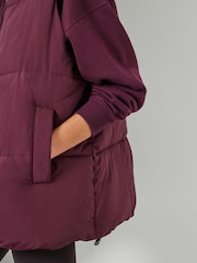 Hush Burgundy Red Alice Puffer Gilet - Image 3 of 4