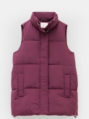 Hush Burgundy Red Alice Puffer Gilet - Image 4 of 4