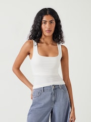 Hush Cream Jade Wide Strap Scoop Vest - Image 1 of 5