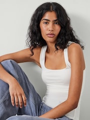 Hush Cream Jade Wide Strap Scoop Vest - Image 2 of 5