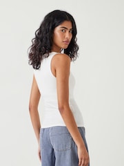 Hush Cream Jade Wide Strap Scoop Vest - Image 4 of 5