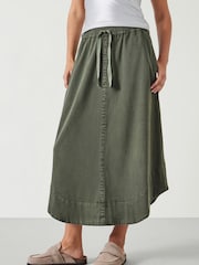 Hush Green Ava Midi Skirt - Image 1 of 5