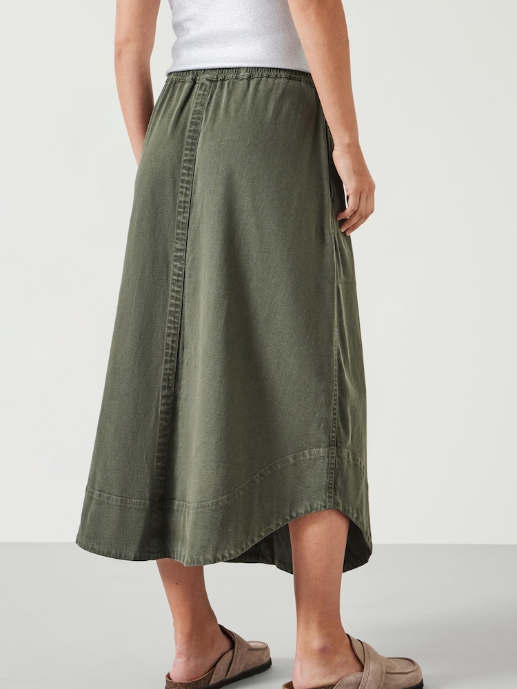 Hush Green Ava Midi Skirt - Image 2 of 5