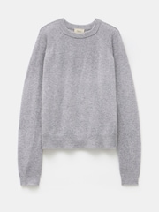 Hush Grey Jasmine Cashmere Rib Detail Jumper - Image 4 of 4