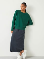 Hush Green Alina Cashmere Crew Jumper - Image 2 of 5