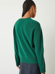 Hush Green Alina Cashmere Crew Jumper - Image 3 of 5