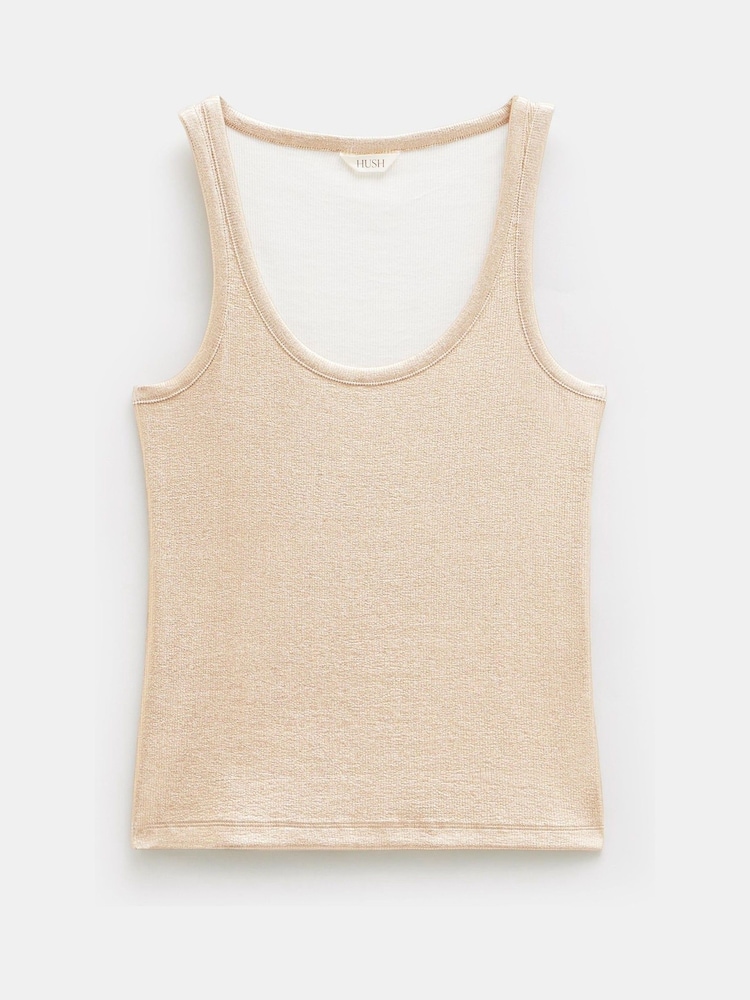zlata (barva); zlato - Hush Alyssa V metalnih barvah Rib Vest - Slika 4 iz 4 zlata (barva); zlato - Hush Alyssa V metalnih barvah Rib Vest - Slika 4 iz 4