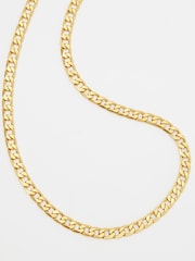 Hush Gold Tone Flat Curb Chain Necklace - Image 3 of 4
