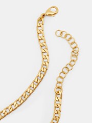 Hush Gold Tone Flat Curb Chain Necklace - Image 4 of 4