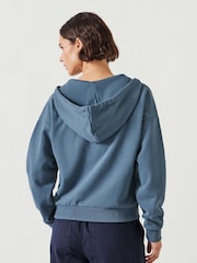 Hush Blue Daisy Wrap 100% Cotton Hoodie - Image 2 of 4