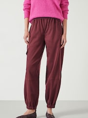 Hush Red Ava Washed Cargo Trousers - Image 1 of 5