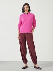Hush Red Ava Washed Cargo Trousers - Image 2 of 5