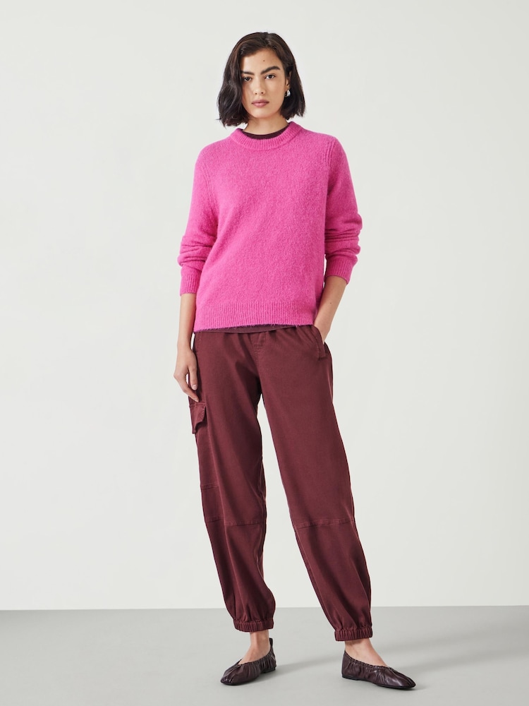 Hush Red Ava Washed Cargo Trousers - Image 2 of 5