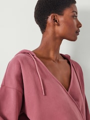 Hush Pink Daisy Wrap 100% Cotton Hoodie - Image 3 of 5