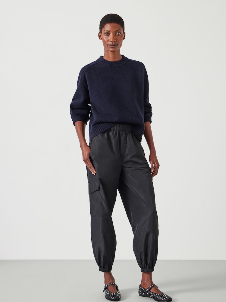 Negro - Hush Ava Shiny Lightweight Cargo Trousers - Imagen 1 de 4 Negro - Hush Ava Shiny Lightweight Cargo Trousers - Imagen 1 de 4