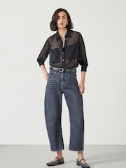 Schwarz - Hush Havana Transparentes Hemd - Bild 2 von 5