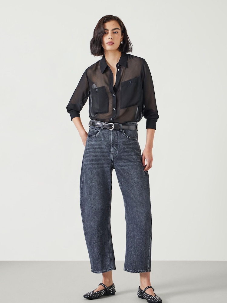 Schwarz - Hush Havana Transparentes Hemd - Bild 2 von 5