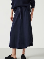 Hush Blue Ava Midi Skirt - Image 1 of 6