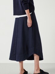 Hush Blue Ava Midi Skirt - Image 2 of 6