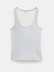 Hush Silver Alyssa Metallic Rib Vest - Image 4 of 4