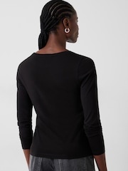 Hush Black Lara Fine Knit Jumper - Image 2 of 4