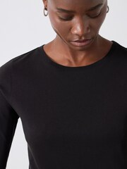 Hush Black Lara Fine Knit Jumper - Image 3 of 4