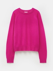 Hush Pink Jasmine Cashmere Rib Detail Jumper - Image 4 of 4